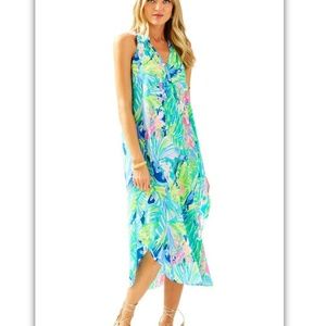 Lilly Pulitzer Bailey Silk Midi Dress